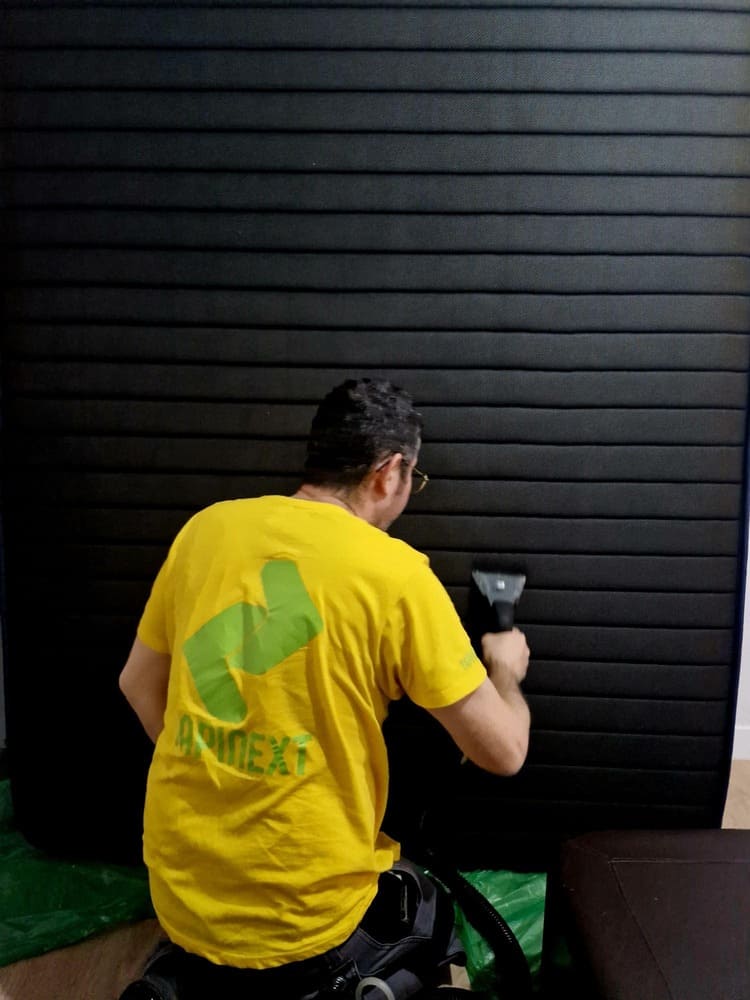 aspirando un colchon